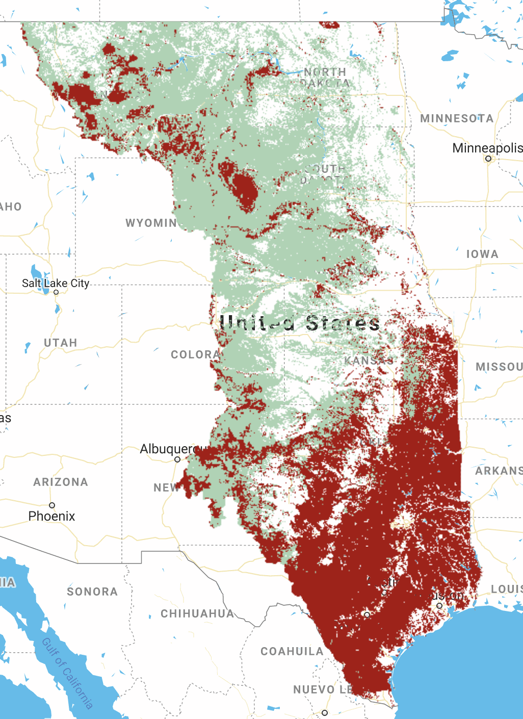 Map of
categorical tree cover.